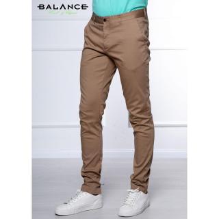 Balance camel színű svédzsebes Basir rugalmas vászon chino nadrág - Blnc2501trl-1