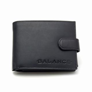 Balance fekete bőr pénztárca apró pénz és kártya tartóval - Blnc2352pt