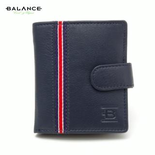 Balance kisméretű sötétkék bőr pénztárca apró pénz és kártya tartóval - Blnc2355pt