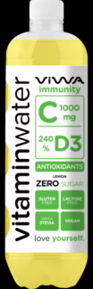 VIWA Vitaminwater 600ml (0,6l) C-1000 ZERO Immunity Cukormentes Szénsavmentes Üdítőital