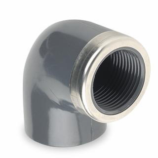 Könyök BM, fémgyűrűvel 90- D25x3/4" PN16