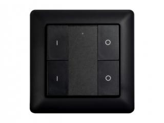 Heatit Z-Push Button 4 fali kapcsoló 4 gombbal (fekete)