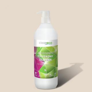 Cleaneco fertőtlenítő folyékony szappan SPORTKUPAKKAL 1 l