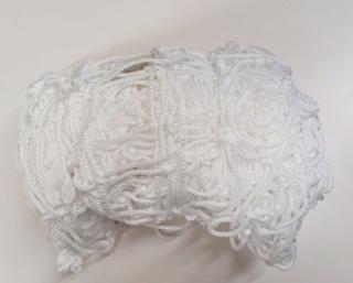 Futball kapuháló, 4 mm szálvastagságú, 12 cm lyukbőségű, 7,5x2,5 m S-SPORT WHITE