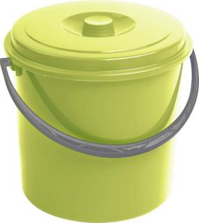 CURVER műanyag háztartási vödör fedéllel 10 L - zöld (29 x 28)