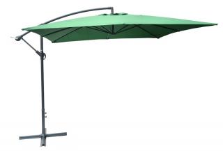 ROJAPLAST 8080 függő napernyő, hajtókarral - zöld - 270 x 270 cm - vízálló ()