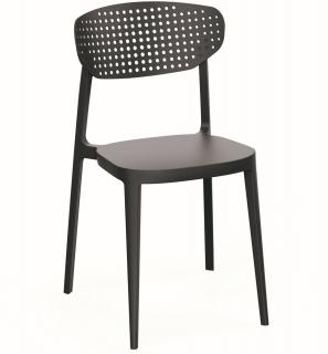 Rojaplast Aire műanyag kerti szék - Antracit (Antracit)