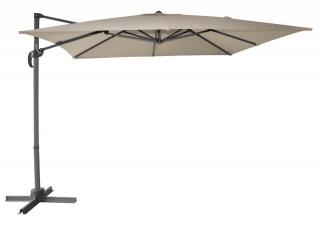 ROJAPLAST CANTIELVER függő napernyő, hajtókarral - bézs - 270 x 270 cm ()