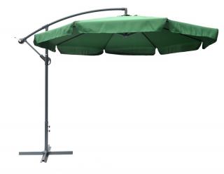 ROJAPLAST EXCLUSIVE függő napernyő hajtókarral, zöld - ø 300 cm ()
