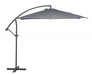 ROJAPLAST FREE POLE függő napernyő, hajtókarral - grafit - ø 300 cm ()