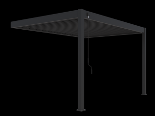 ROJAPLAST INTRO PLUS BIOKLIMATIKUS PERGOLA FALHOZ 4X3 M - SZÜRKE, RAL 7016 ()