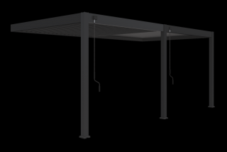 ROJAPLAST INTRO PLUS BIOKLIMATIKUS PERGOLA FALHOZ 6X3 M - SZÜRKE, RAL 7016