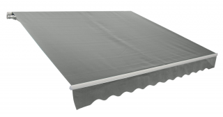 ROJAPLAST P4512 falra szerelhető napellenző - szürke - 2 x 1,5 m ()