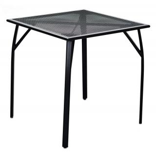 ROJAPLAST ZWMT-70R fém kerti asztal,  70 x 70 x 72 cm - fekete ()