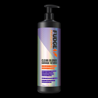 FUDGE Clean Blonde Damage Rewind Kondicionáló - Regeneráló kondicionáló szőke hajra 1000ml