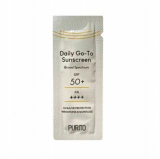PURITO Daily Go-To Sunscreen  SPF50+/PA++++ fényvédő - Tasakos Termékminta 1 ml