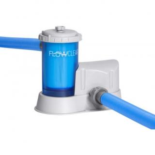 Bestway Flowclear Átlátszó Papírszûrõs vízforgató szivattyú 5,7m3/h 230V, 58675