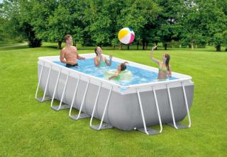 Intex Prism Frame Rectangular Pool Set medence szett vízforgatóval 400×200×100 cm