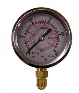 Italtecnica Glicerines Nyomásmérõ óra E35-200 0-200Bar Álló kivitel