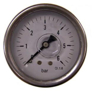Italtecnica Nyomásmérõ óra F35-8 0-40Bar Fekvõ kivitel