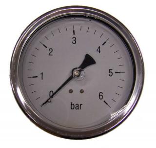 Italtecnica Nyomásmérõ óra F55-4 0-12Bar Fekvõ kivitel