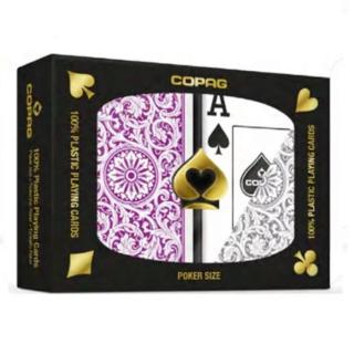 COPAG 1546 PKJ dupla póker lila/szürke UNIQUE kártya