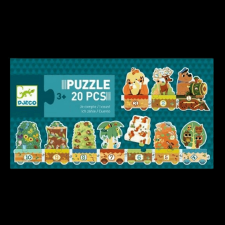 Djeco Számpárosító puzzle - Puzzle Duo