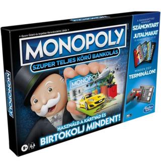 Hasbro Monopoly Szuper Teljes Körű Bankolás társasjáték