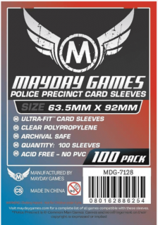 Mayday Games  Egyedi "Police Precinct" kártyavédő 63,5 x 92 mm (100 db-os csomag)