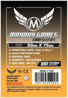 Mayday Games  Egyedi "Sails of Glory" kártyavédő 50 x 75 mm (100 db-os csomag)