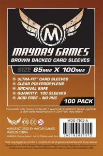 Mayday Games Magnum Copper kártyavédő: 65 x 100 mm "7 Csoda" társasjátékhoz, barna hátlap