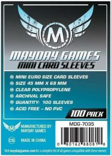 Mayday Games Mini Euro méretű kártyavédő (100 db-os csomag) 45 mm x 68 mm