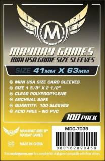 Mayday Games Mini USA méretű kártyavédő 41 x 63 mm (100 db-os csomag)