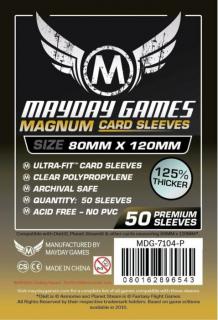 Mayday Games Premium Magnum Gold kártyavédő 80 x 120 mm "Dixit" társasjátékhoz, fekete hátlap