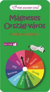 Ország-város mágneses társasjáték