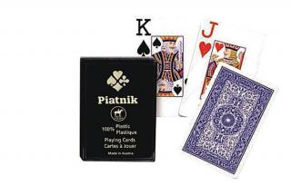 Piatnik plasztik póker kártya 4 indexes, műanyag dobozos