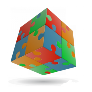 V-Cube 2x2 versenykocka, egyenes, Puzzle