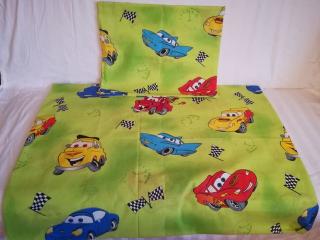Gyerek pamut párnahuzat 70x90cm Verdák zöld