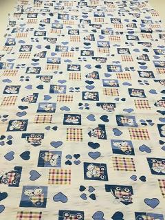 Pamut krepp anyag Maci 145x170cm