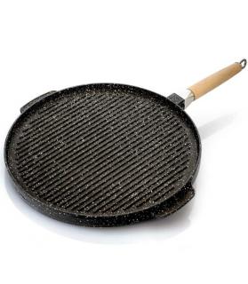 O.M.A.C. kétoldalas grill lap levehető nyéllel 24cm