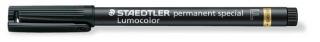 Alkoholos marker, 0,6 mm, STAEDTLER "Lumocolor® special 319 F", fekete