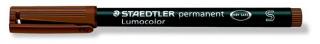 Alkoholos marker, OHP, 0,4 mm, STAEDTLER "Lumocolor® 313 S", barna