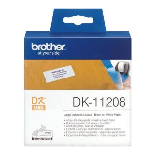 Brother DK-11208 elõvágott címke (38 mm x 90 mm)