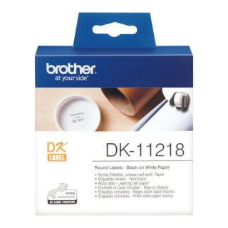 Brother DK-11218 elõvágott címke (24 mm x 24 mm)