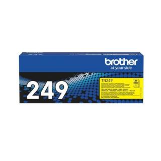 Brother TN249 Y szuper nagy kapacitású sárga eredeti toner| HL-L8230 | HL-L8240 | MFC-L8340 | MFC-L8390 |