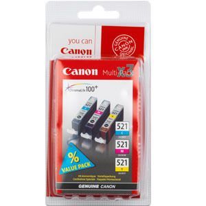 Canon CLI-521 eredeti patron csomag (cyan, magenta, sárga)