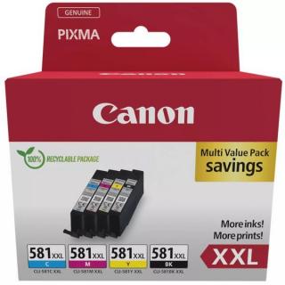 Canon CLI-581 XXL eredeti patron csomag (fotó fekete, cyan, magenta, sárga)
