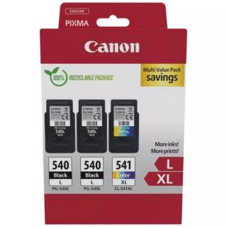 Canon PG-540L (2 db), CL-541XL (1 db) fekete és színes nagy kapacitású eredeti patron (3 db/csomag) | Canon PIXMA MG3100, MG3200, MG3500, MG3600, MX475, TS5100 nyomtatósorozatokhoz |