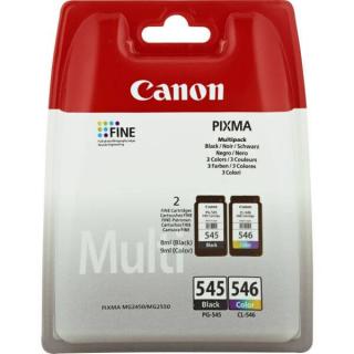 Canon PG-545,CL-546 fekete és színes eredeti patron (2 db/csomag)| Canon PIXMA MG2500, TS3100, TS3300, TS3400, TR4500, TR4600 nyomtatósorozatokhoz |