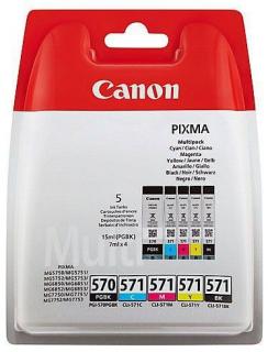 Canon PGI-570, CLI-571 eredeti patron csomag (fekete, fotó fekete, cyan, magenta, sárga)